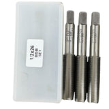 1/2" x 26 TPI Hand Tap Set – 3 Piece British Cycle Thread (BSCY / CEI) Taps | Taper, Second & Plug UK STOCK