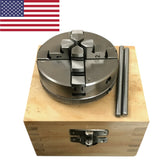 65mm 4 Jaw Self-Centering Mini Lathe Chuck | M14×1 Threaded | Reversible Jaws | Wooden Box