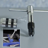 🔧 Ratchet T Tap Wrench 5/32" to 1/4" (M4–M6) | Reversible T-Handle Tapping Wrench for Taps, Reamers & Drills