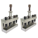 T3 Schnellwechselhalter – 2 Stück für Drehmaschine Schnellwechsel-Stahlhalter | 125 mm × 49 mm × 70 mm | 35 mm Werkzeugkapazität