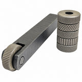 1/2" x 1/2" x 4" Single Wheel Knurling Tool Holder with 6 HSS Knurling Wheels, 12mm Square Shank, 0.5mm 1mm 1.5mm Fine Medium Coarse Knurls for Lathe | USA STOCK