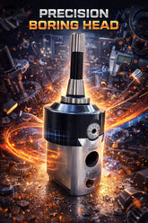 100mm Adjustable Boring Head with R8 Arbor – Precision Milling Boring Head 1-1/2" × 18 TPI Thread | Fine Feed 0.01mm | Solid Steel Boring & Drilling Head
