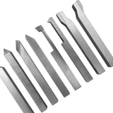 Precision 8-Piece HSS Lathe Tool Set – 6mm Form Tools with Wooden Storage Box