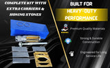 Cylinder Engine Hone Kit 34-60mm with 4 Honing Stone Sets (120, 180, 220, 320 Grit) | DE