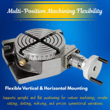 4 Inch (100mm) Precision Rotary Table Horizontal & Vertical Milling Table 4 Slot | DE