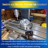 4 Inch (100mm) Precision Rotary Table Horizontal & Vertical Milling Table 4 Slot | DE
