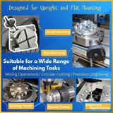4 Inch (100mm) Precision Rotary Table Horizontal & Vertical Milling Table 4 Slot | DE
