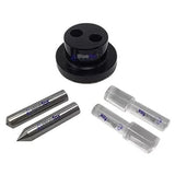 Bluefox Optical Center Punch Tool Kit with Acrylic Target Lens & Precision Center Punches | DE