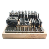 40 Piece Dapping & Doming Punch Set | Hardened Steel Jewelry Forming Kit with Blocks & Wooden Base | DE