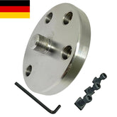 80mm Rotary Table Adapter Backplate for 3 & 4 Jaw Lathe Chucks | M14 x 1 Thread | DE