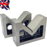 4" Cast Iron V Block Set (Pair) | Precision Vee Blocks 100 x 38 x 75mm | UK STOCK