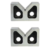 3" Cast Iron V Block Set (Pair) | Precision Vee Blocks 75 x 31 x 56mm | UK STOCK