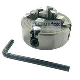 70mm 4-Backen-Drehfutter M14 x 1 Gewinde | Umkehrbare Backen Mini-Drehfutter | UK LAGERBESTAND