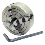 70mm 4-Backen-Drehfutter M14 x 1 Gewinde | Umkehrbare Backen Mini-Drehfutter | UK LAGERBESTAND