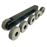 1 Wheel Lathe Knurling Tool | 12mm Square Shank | 6 Pattern HSS Knurls for Small & Mini Lathes | UK STOCK