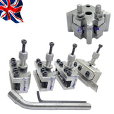 5 Piece T37 Quick Change Tool Post Set | For Myford ML7 & Super 7 Lathes | Centre Height 90-115mm | UK STOCK