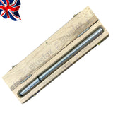 MT2 Lathe Alignment Test Bar | 283mm (11-1/8") | EN31 Alloy Steel | Wooden Box | UK STOCK