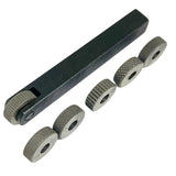 1 Wheel Lathe Knurling Tool | 12mm Square Shank | 6 Pattern HSS Knurls for Small & Mini Lathes | UK STOCK