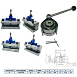 Multifix Style A1 40 Position Quick Change Tool Post Set | 150–300mm Swing Lathe | Bluefox Tools | UK STOCK