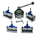 Multifix Style A1 40 Position Quick Change Tool Post Set | 150–300mm Swing Lathe | Bluefox Tools | UK STOCK