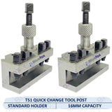 2 x T51 T1 Quick Change Tool Post Holders | 16mm Capacity | Boxford & Small Harrison Lathes | UK STOCK