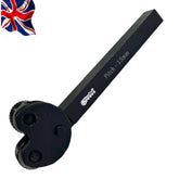2 Wheel Knurling Tool with Pivoting Head 1.5mm Pitch | 1/2" Shank Lathe Knurling Tool | UK STOCK