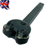 2 Wheel Knurling Tool with Pivoting Head 1.0mm Pitch | 1/2" Shank Lathe Knurling Tool | UK STOCK