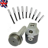 R8 Boring Head Set 50mm with R8 Shank & 9 Piece Brazed Boring Bar Kit | Bridgeport Milling Tools | UK STOCK