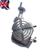 3" (75mm) Tilting Rotary Table 4 Slot | 90° Adjustable Milling & Metalworking Table | UK STOCK
