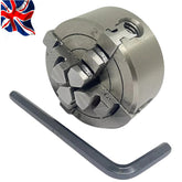50mm 4 Jaw Independent Lathe Chuck M14 x 1 Thread | Mini Lathe Chuck with Reversible Jaws | UK STOCK