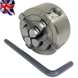 50mm 4 Jaw Independent Lathe Chuck M14 x 1 Thread | Mini Lathe Chuck with Reversible Jaws | UK STOCK