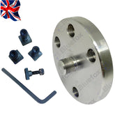 80mm Rotary Table Adaptor Backplate M14 x 1 Thread | For 3 Jaw & 4 Jaw Mini Lathe Chucks | UK STOCK