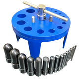 Gasket Punch Table Set 6-38mm | 16 Punch Easy Hole Punching Kit for Gaskets, Rubber & Sheet Materials | UK STOCK