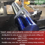 Center Finder Tool for Round Bar Workpieces | 3/8" Shank Drilling & Milling Machine Tool | UK STOCK