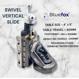 Vertical Milling Slide with Double Swivel Base for Myford ML7 & Super 7 Lathe | 100 x 125mm Table | UK STOCK