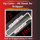 2-1/2" R8 Fly Cutter with TNMG16 Carbide Tool Bit | Bridgeport Milling Machine Fly Cutter | UK STOCK