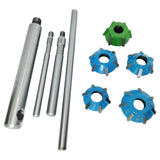 Carbide Tipped Valve Seat Face Cutter Set 5 Pcs | Double-Sided Valve Seat Cutters with Pilots | Bluefox Tools | DE