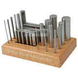 17 Pcs Steel Swage Block & Forming Punch Set with Stand | Jewelry Forming & Shaping Tools | Bluefox Tools | DE