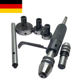 MT2 Lathe Tailstock Tap & Die Holder Set 8 Pcs | Sliding Floating Type Threading & Tapping Kit (Inch) | Bluefox Tools | DE