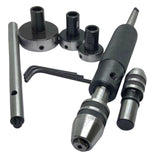 MT2 Lathe Tailstock Tap & Die Holder Set 8 Pcs | Sliding Floating Type Threading & Tapping Kit (Inch) | Bluefox Tools | DE