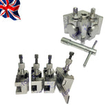 T51 Quick Change Tool Post Set 5 Piece with Standard, Boring & Parting Holders | 16mm Capacity | Bluefox Tools | UK STOCK