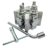 T3 Quick Change Tool Post Main Block with Spanner | 25mm Bore for Colchester Mascot 1600 & Harrison M450 | Bluefox Tools | UK STOCK