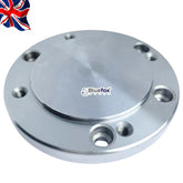 100mm Rotary Table Backplate Adapter with 2MT Centering Spigot & 70mm Register | Chuck Mount Adapter | Bluefox Tools | UK STOCK