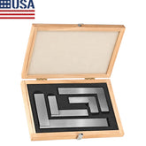 🎯 Precision Engineers Square Set 2" 3" 4" & 6" 4pc Hardened Squares In Wooden
