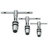 BLUEFOX TOOLS 3-Piece Adjustable T-Handle Tap Wrench Set | M1-M12 Metric & Imperial Tap Sizes | USA STOCK