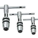 BLUEFOX TOOLS 3-Piece Adjustable T-Handle Tap Wrench Set | M1-M12 Metric & Imperial Tap Sizes | USA STOCK
