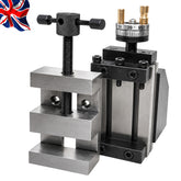 BLUEFOX TOOLS Mini Vertical Milling Slide with 2" 50mm Steel Vice for Lathe, 40mm Vertical Travel, 90x50mm Sliding Table, Bench Lathe Milling Attachment | UK STOCK