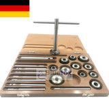 12 Piece Valve Seat & Face Cutter Set with Guides & Handles | Vintage Car & Motorcycle Engine Repair Kit | DE