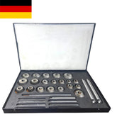 20 Piece Valve Seat & Face Cutter Set Carbon Steel | Vintage Engine Valve Seat Repair Kit | DE