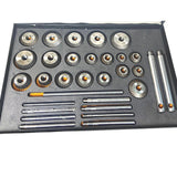 20 Piece Valve Seat & Face Cutter Set Carbon Steel | Vintage Engine Valve Seat Repair Kit | DE